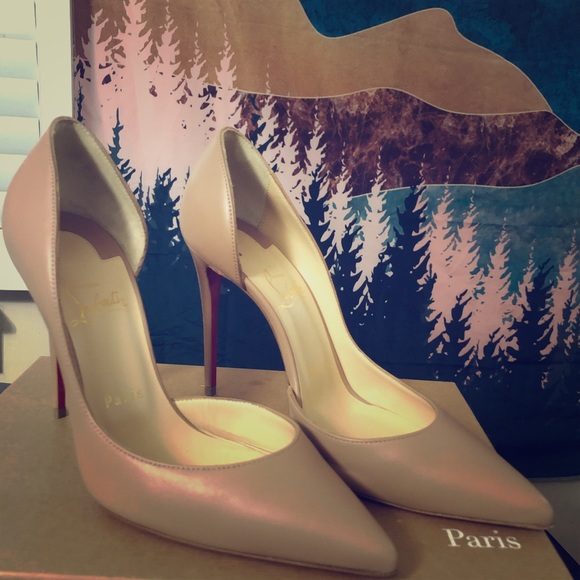 Christian Louboutin Shoes - LIKE NEW! LOUBOUTIN Iriza Half-d'Orsay 100mm Pumps